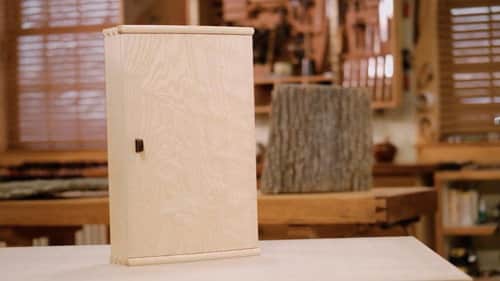 Bow-Front Cabinet in Ash