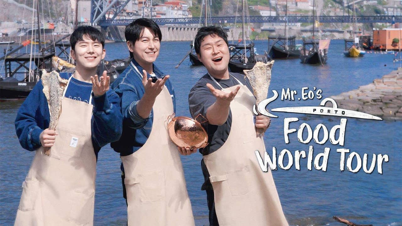 Mr. Eo's Food World Tour backdrop