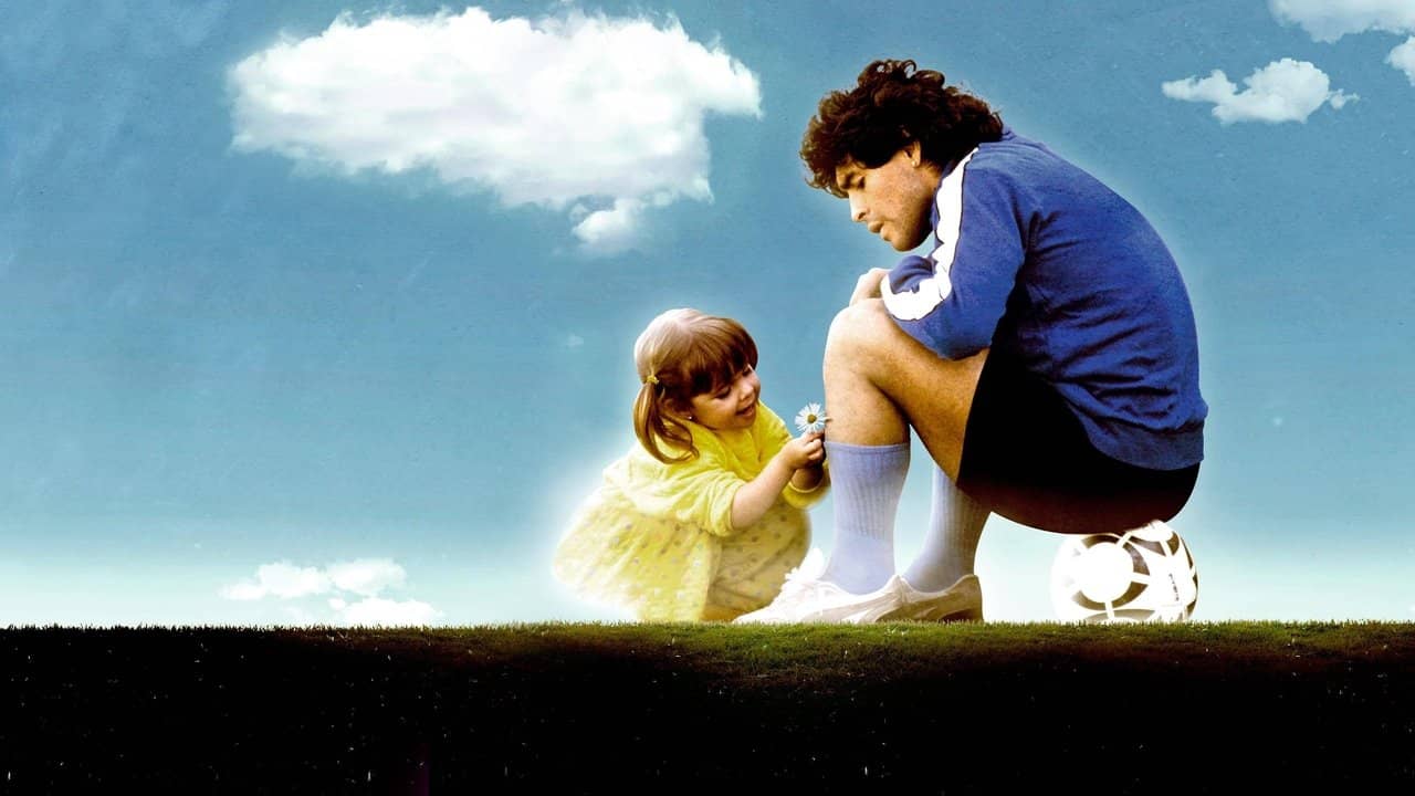 The Daughter of God:  Dalma Maradona backdrop
