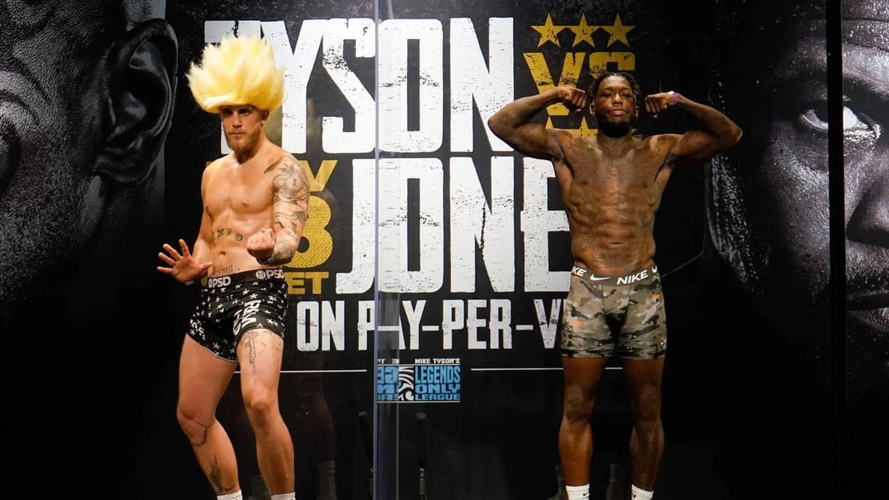 Jake Paul vs. Nate Robinson backdrop