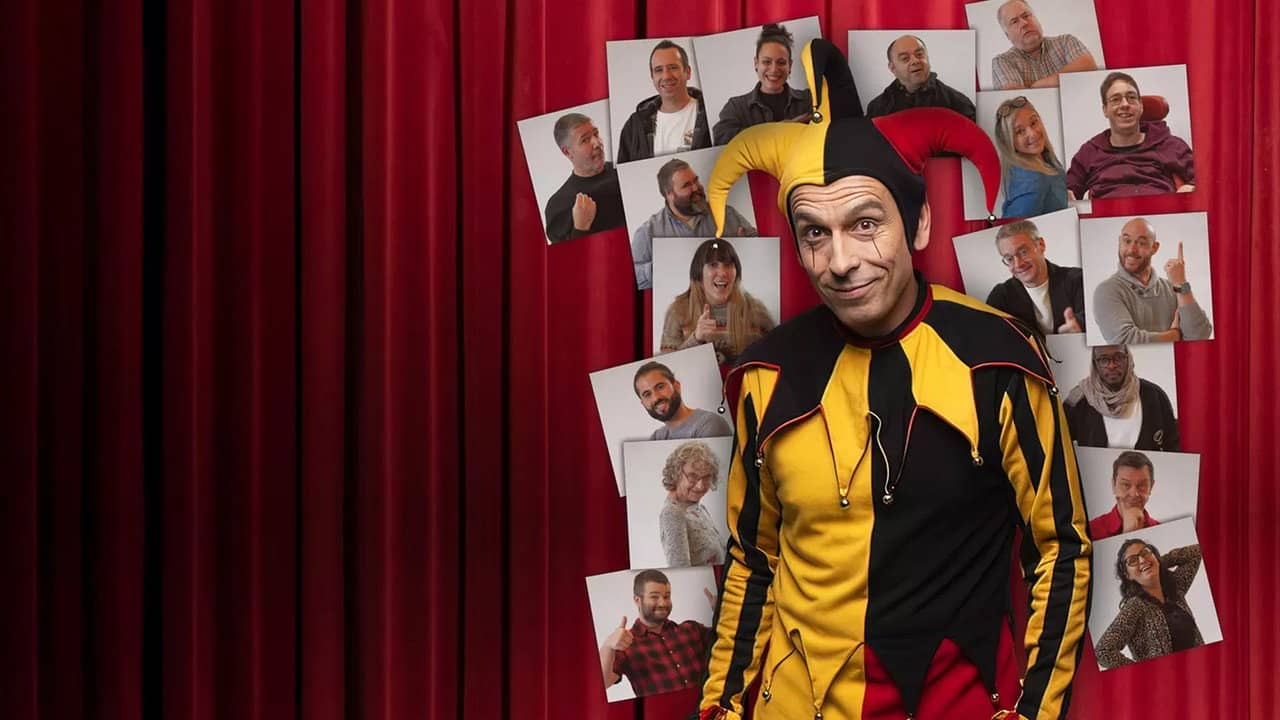 Noir, Joke, Rouge backdrop
