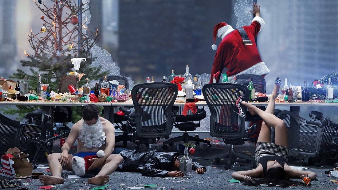 Office Christmas Party backdrop