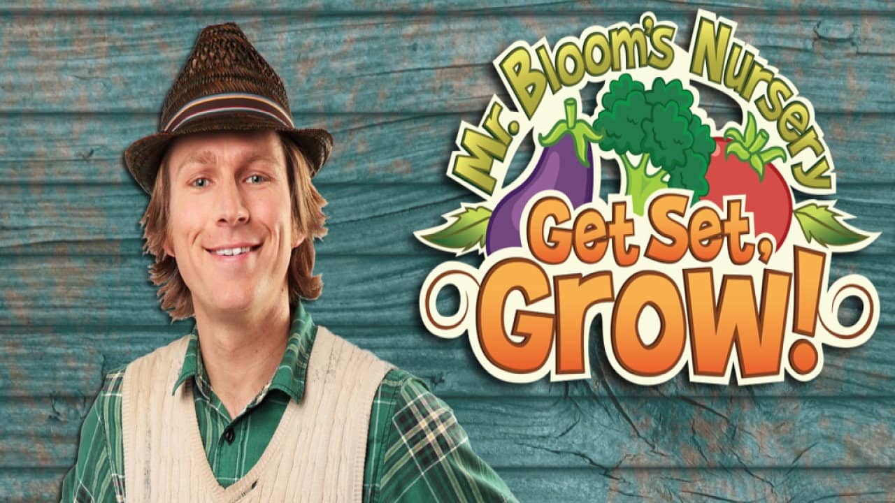 Mr Bloom's Nursery Get Set Grow backdrop