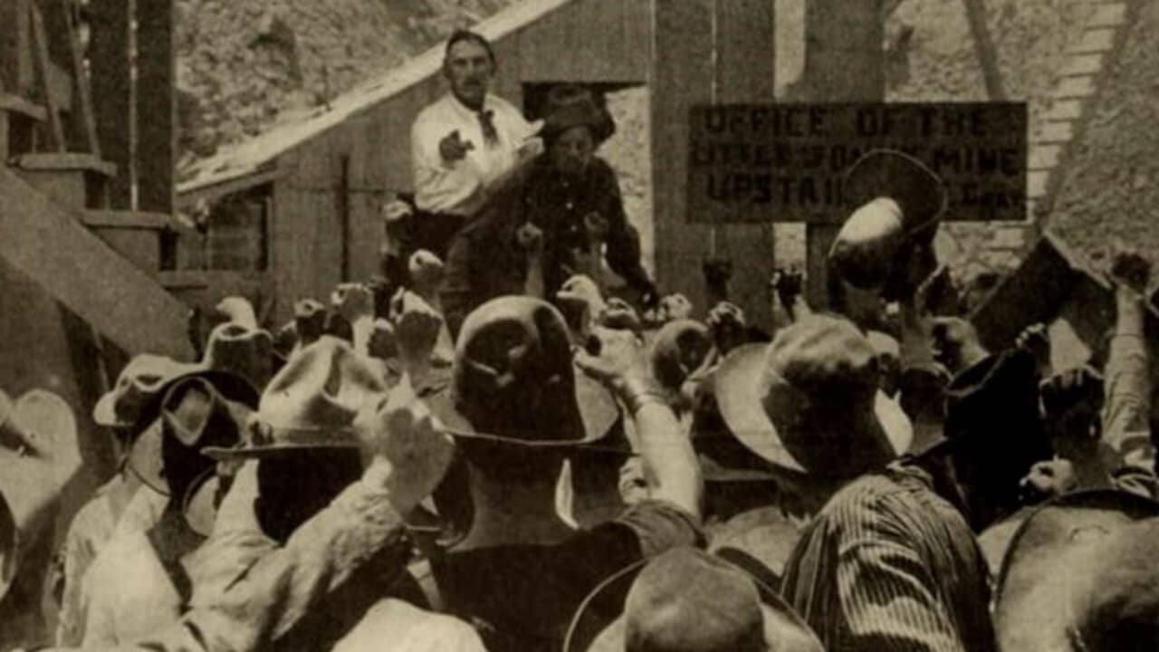 The Strike at the Little Jonny Mine backdrop
