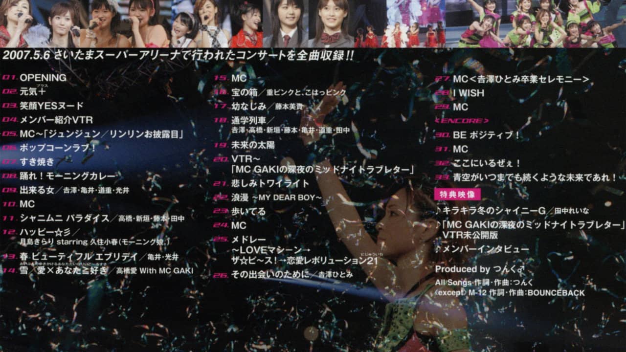 Morning Musume. 2007 Spring ~SEXY 8 Beat~ backdrop
