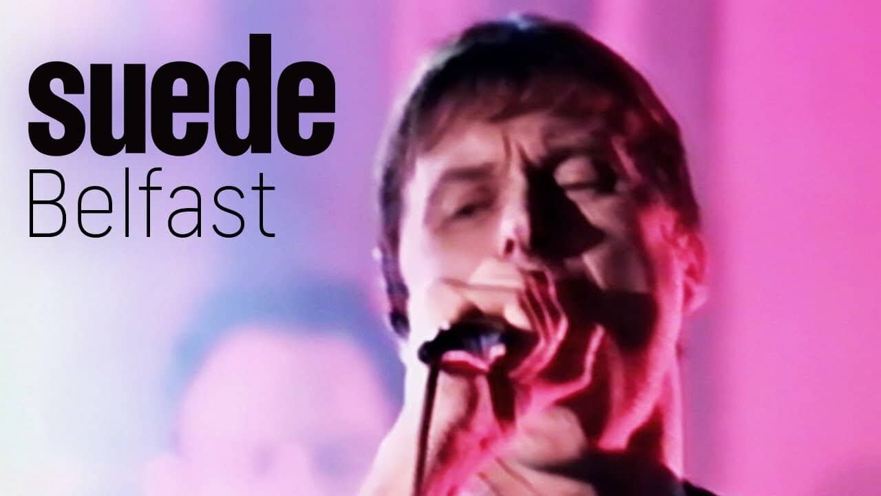 Suede - Witness, Belfast backdrop