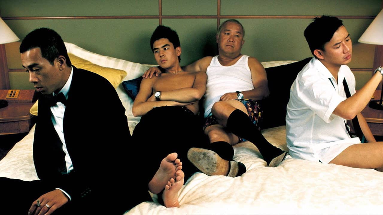 Men Suddenly in Black backdrop