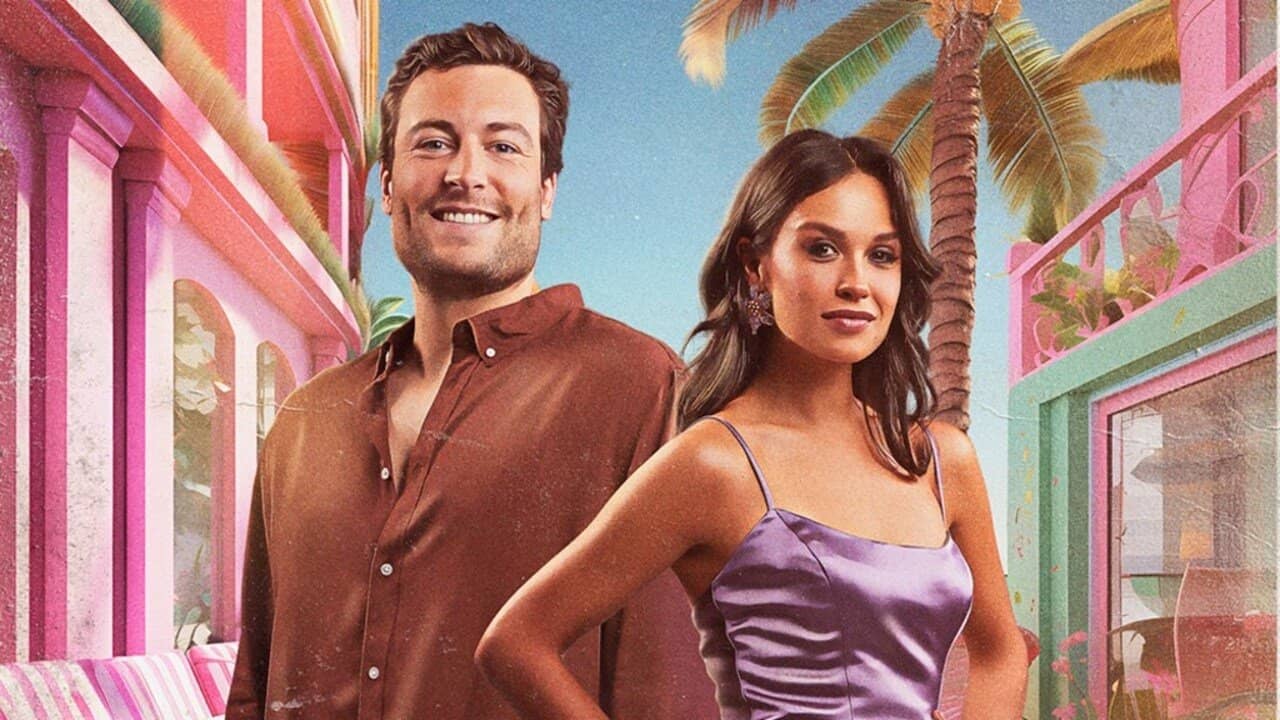 Love Island backdrop