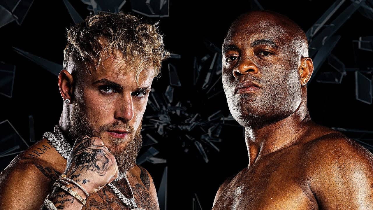 Jake Paul vs. Anderson Silva backdrop