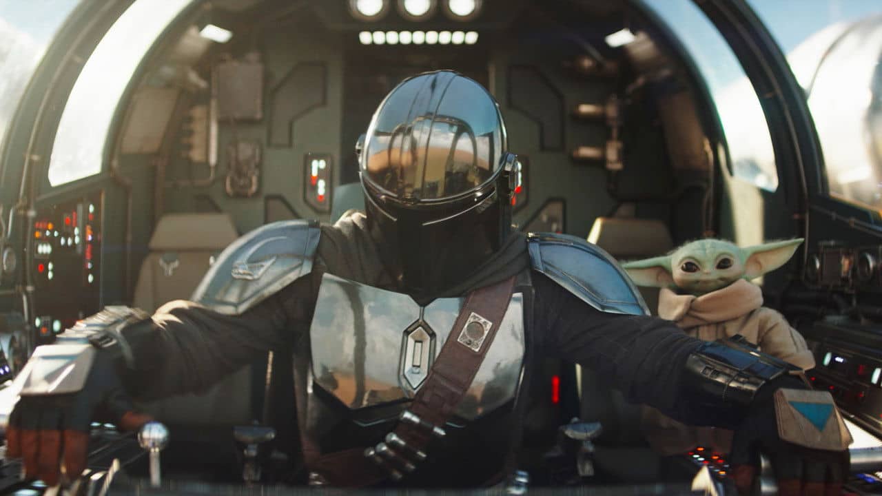 The Mandalorian and Grogu backdrop