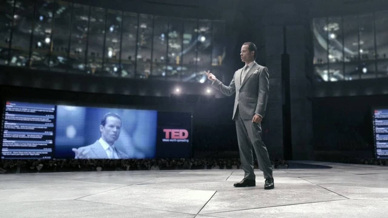 The Peter Weyland Files: TED Conference, 2023 backdrop