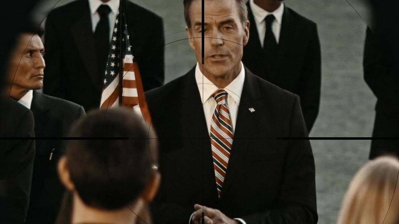 Decommissioned backdrop