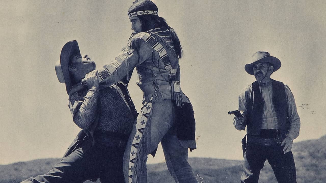 Fighting With Kit Carson backdrop