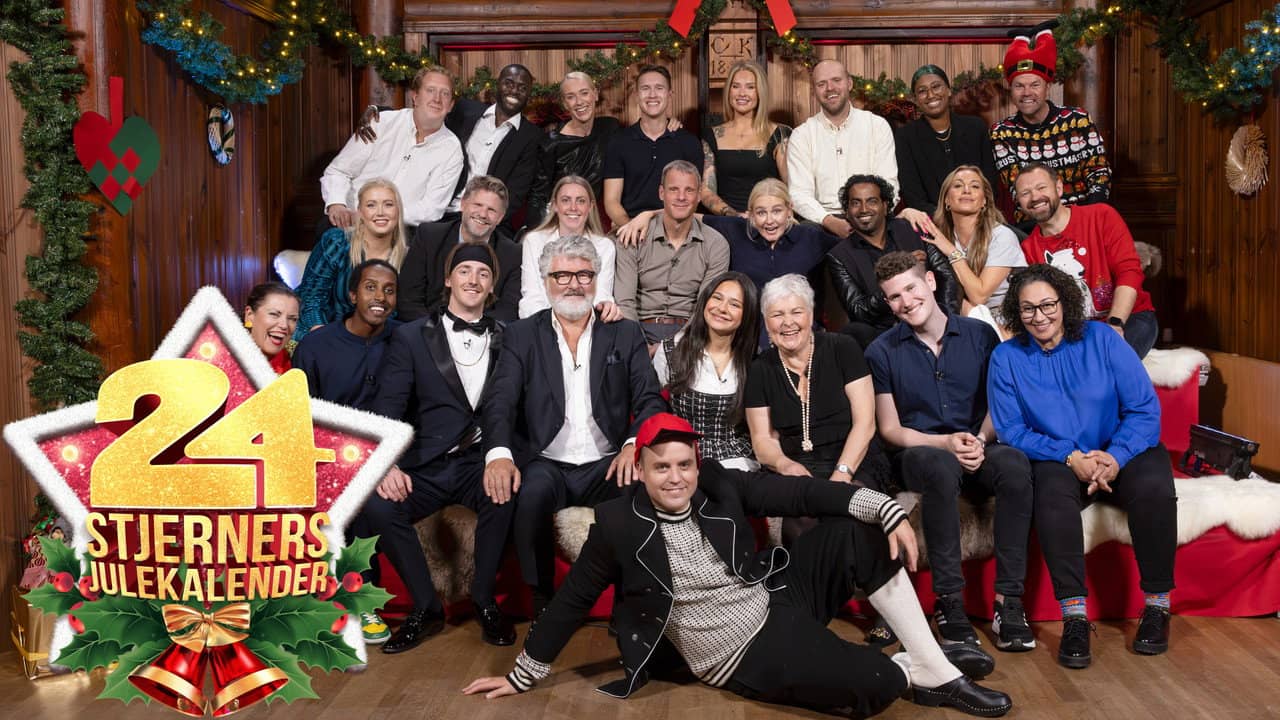 24-stjerners julekalender backdrop