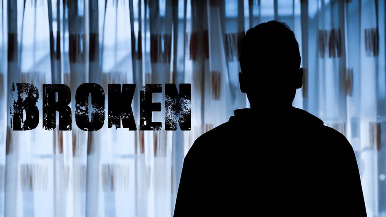 Broken backdrop