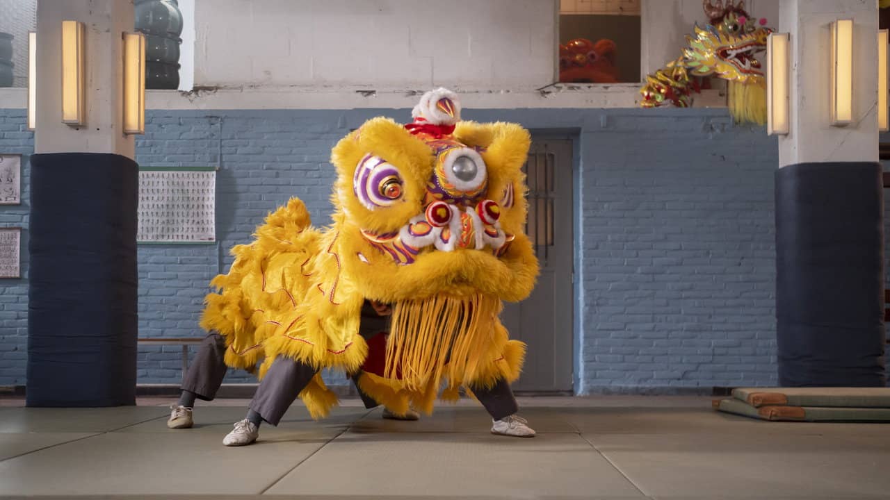 Kung Fu Lion backdrop