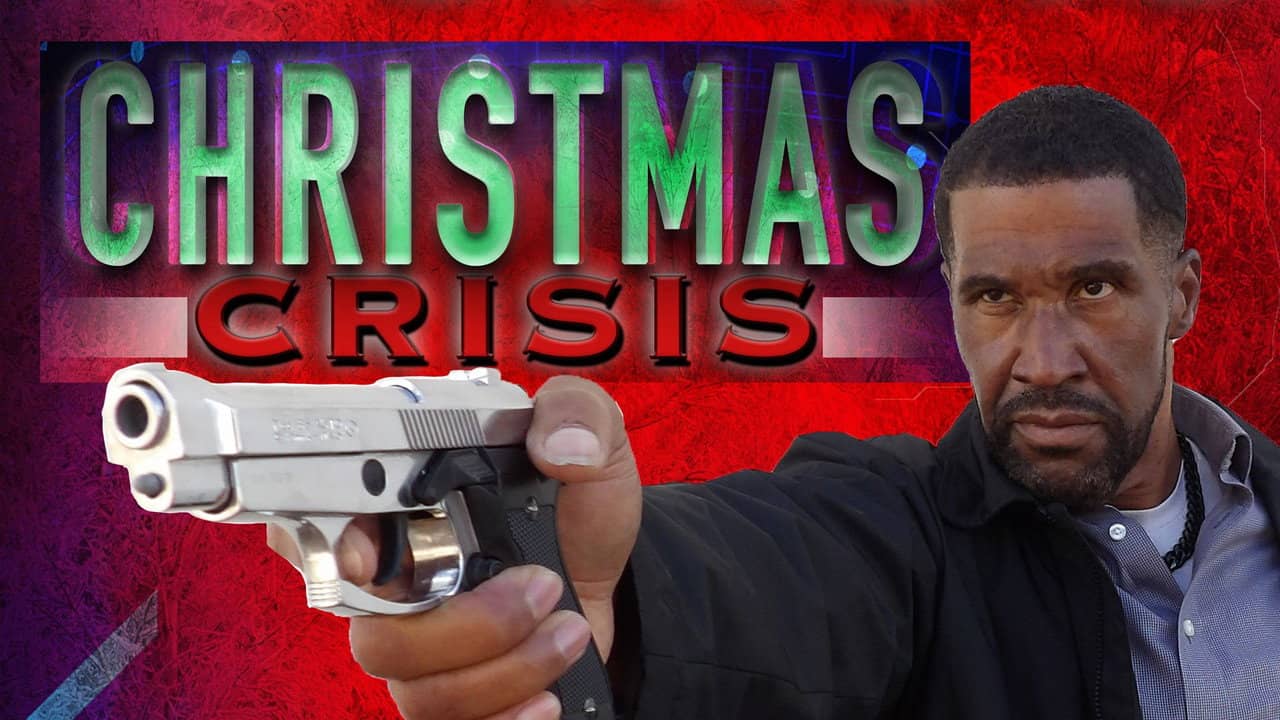 Christmas Crisis backdrop