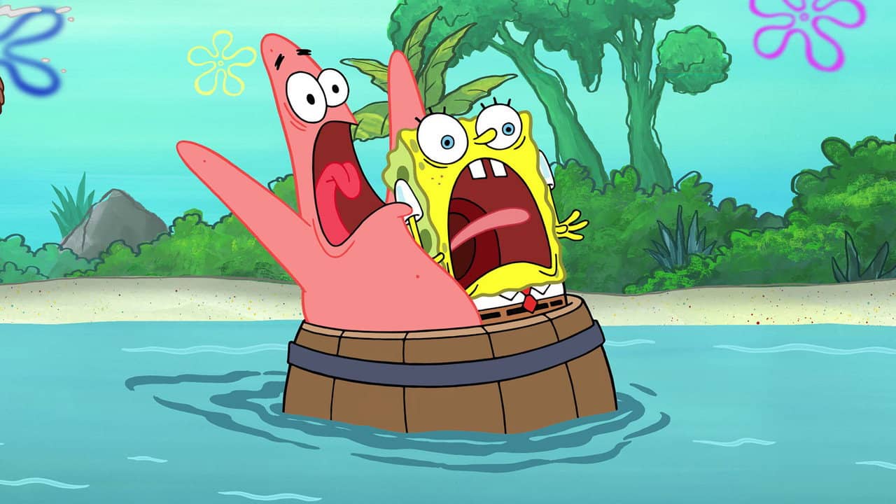 SpongeBob and Patrick's Timeline Twist-Up backdrop