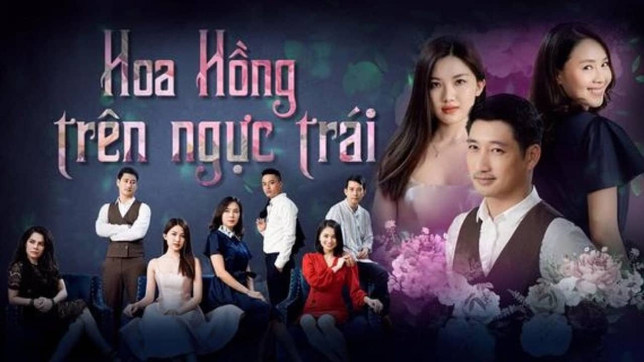 Hoa hồng trên ngực trái backdrop