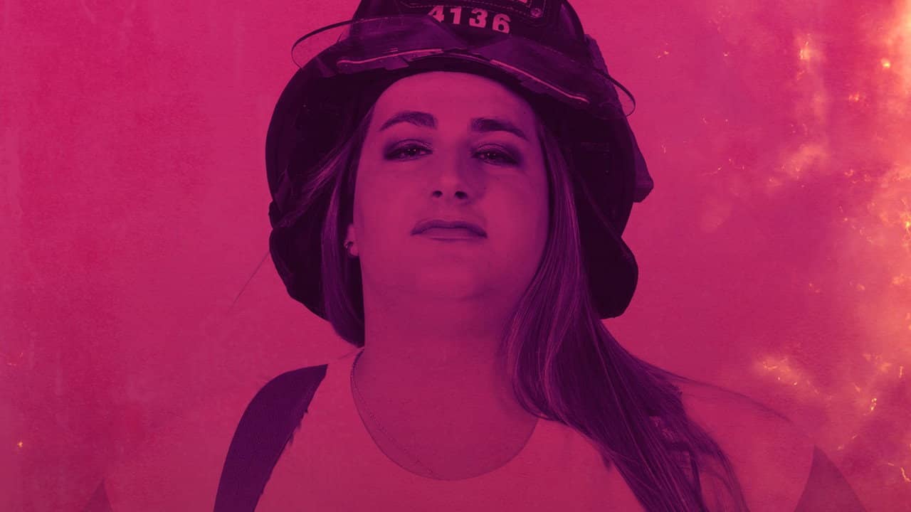 Woman on Fire backdrop