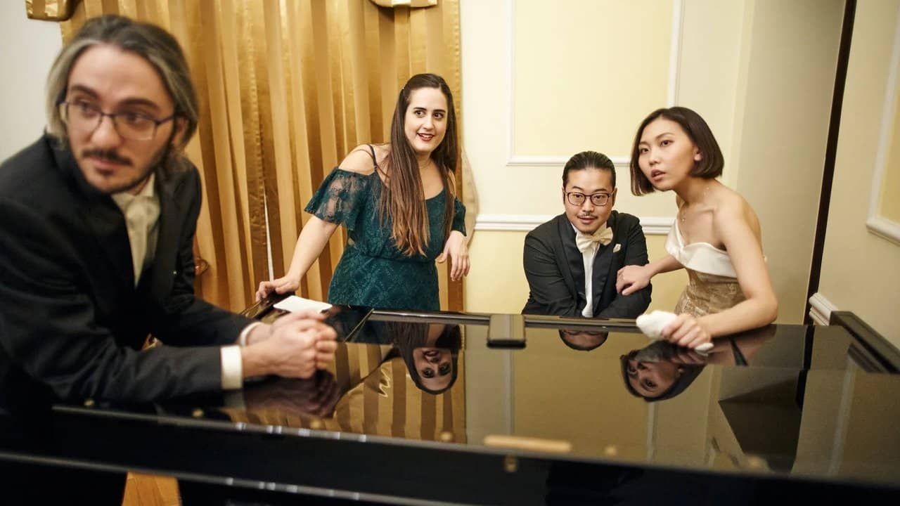 Pianoforte backdrop