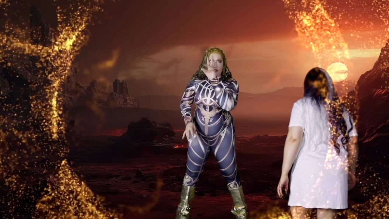 White Cobra Diamond Fox vs. The Golden Eye backdrop