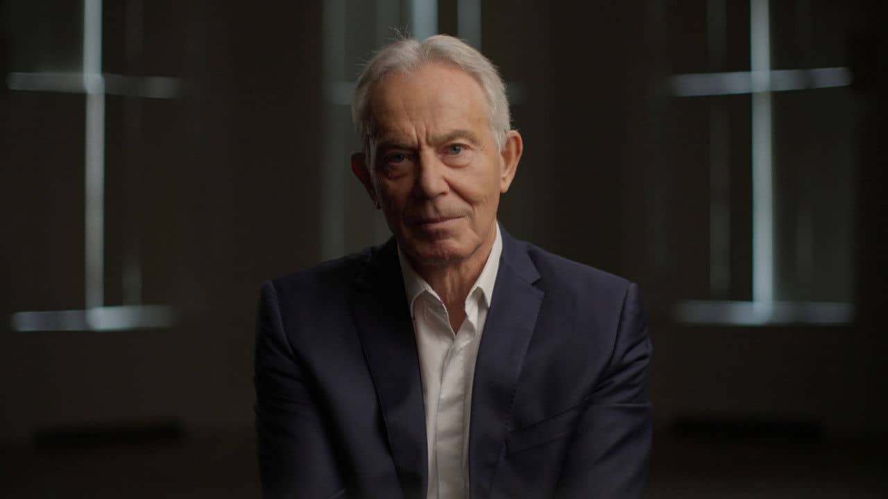 The Tony Blair Story backdrop