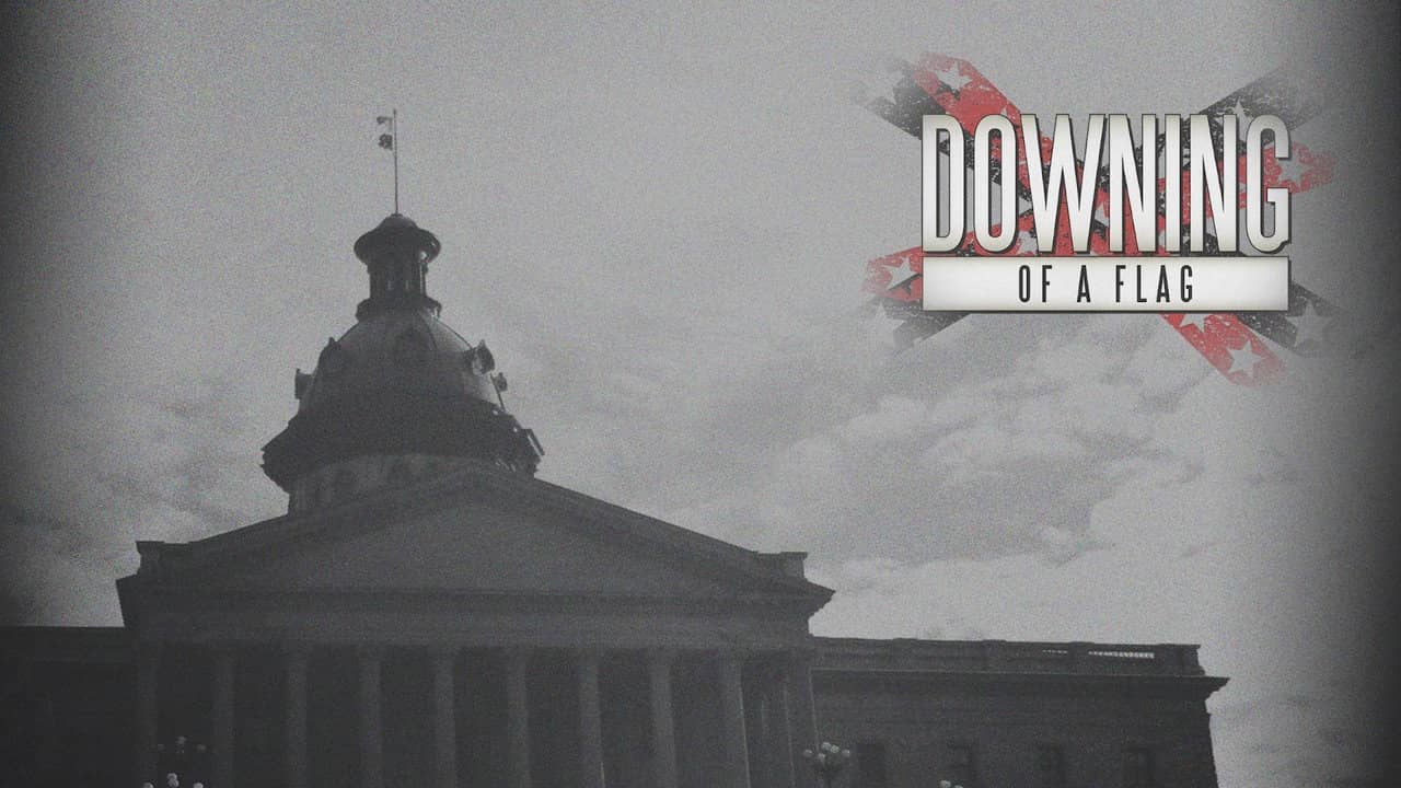 Downing of a Flag backdrop