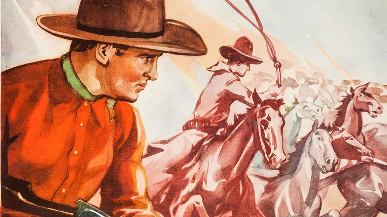 Round-Up Time in Texas backdrop