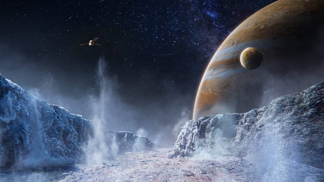 Solar System backdrop