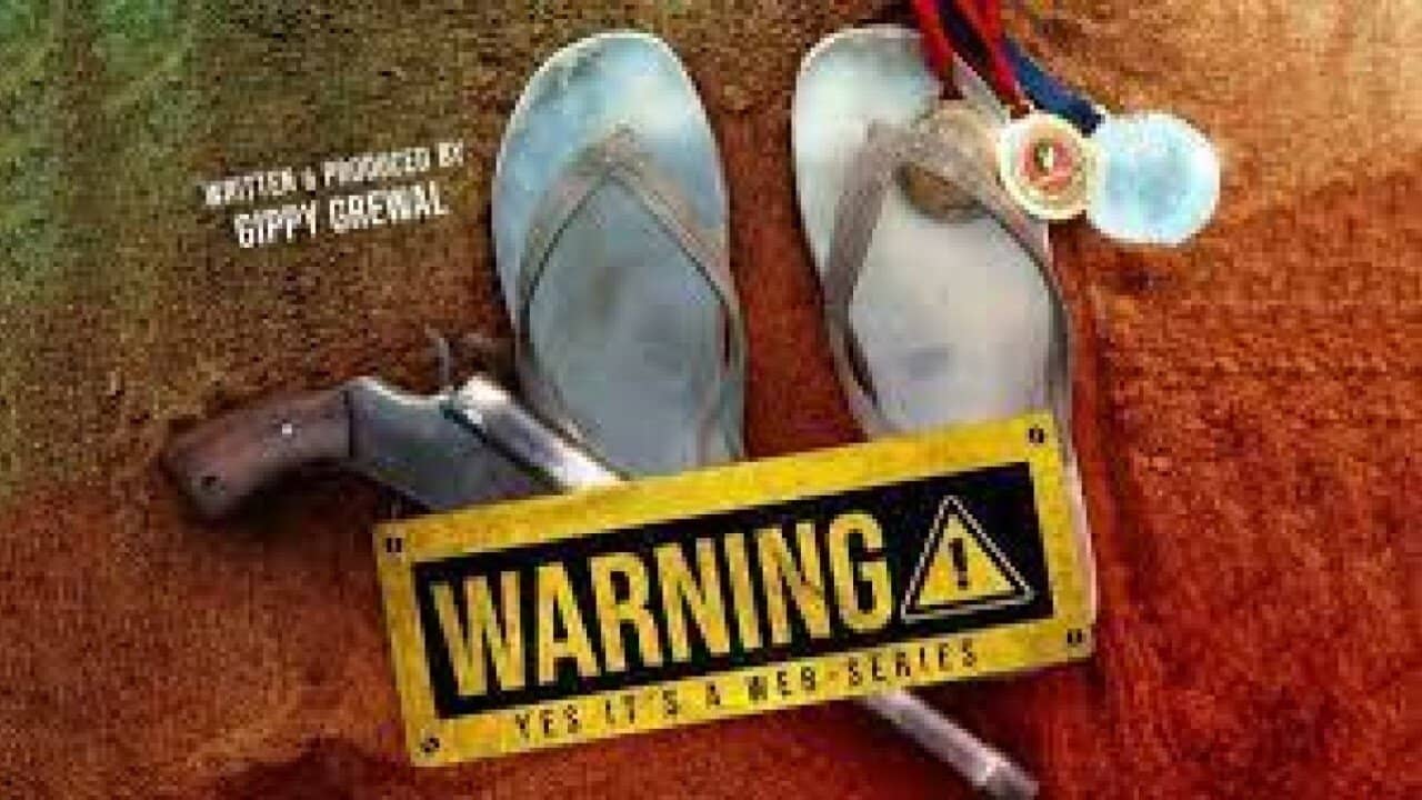 Warning backdrop