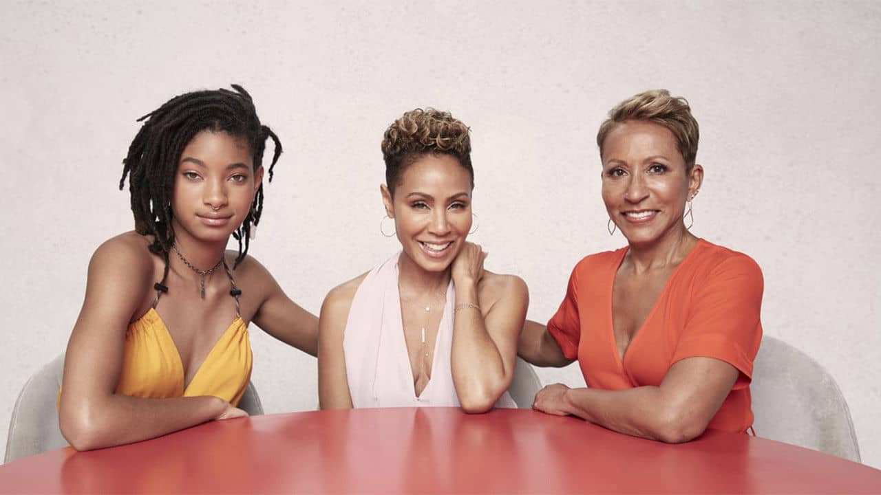 Red Table Talk backdrop