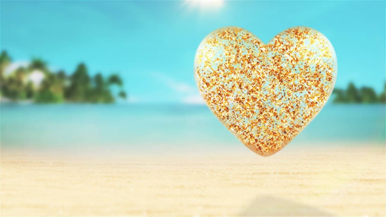 Love Island backdrop