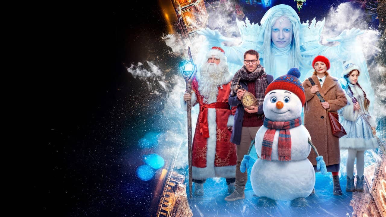 Snowman backdrop