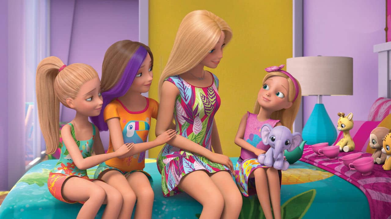 Barbie & Chelsea: The Lost Birthday backdrop