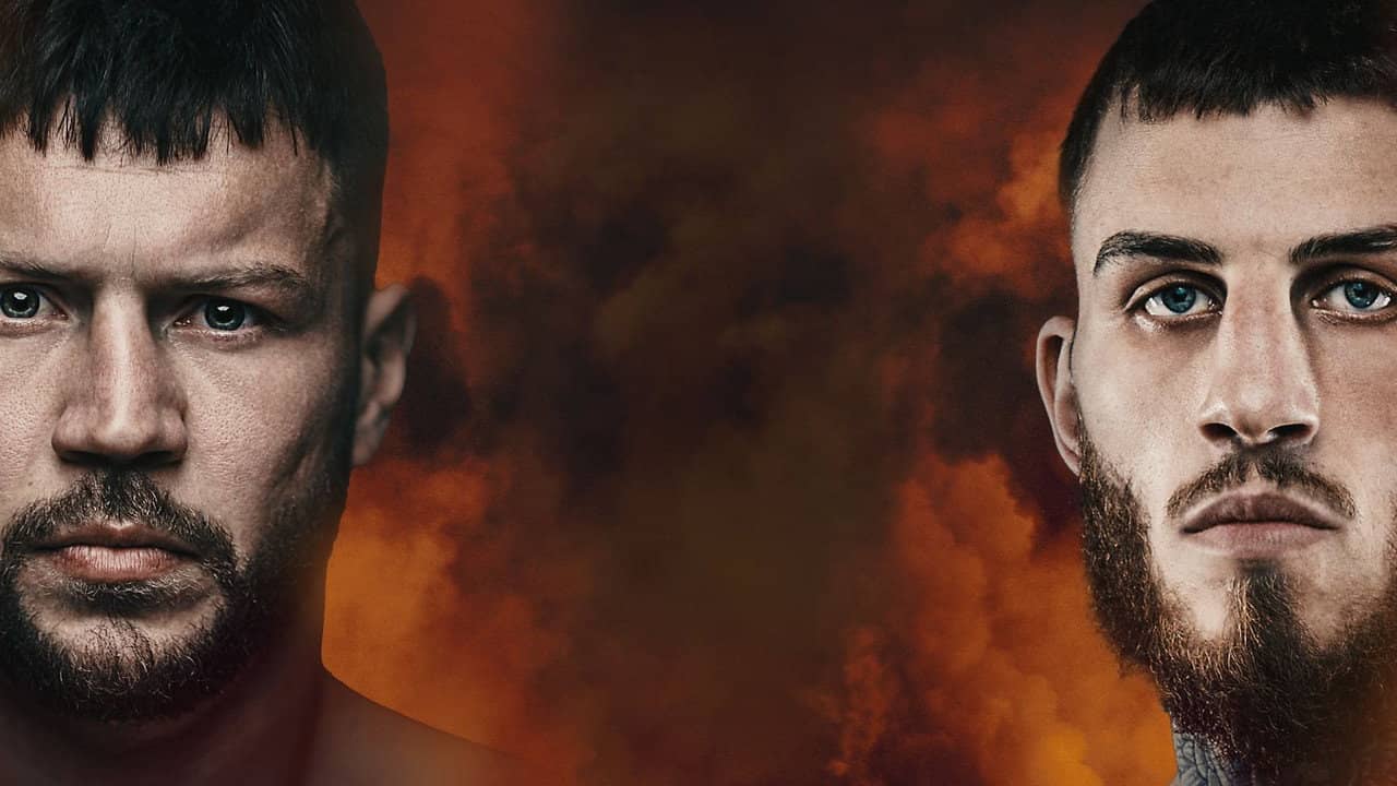 Conah Walker vs. Sam Eggington backdrop