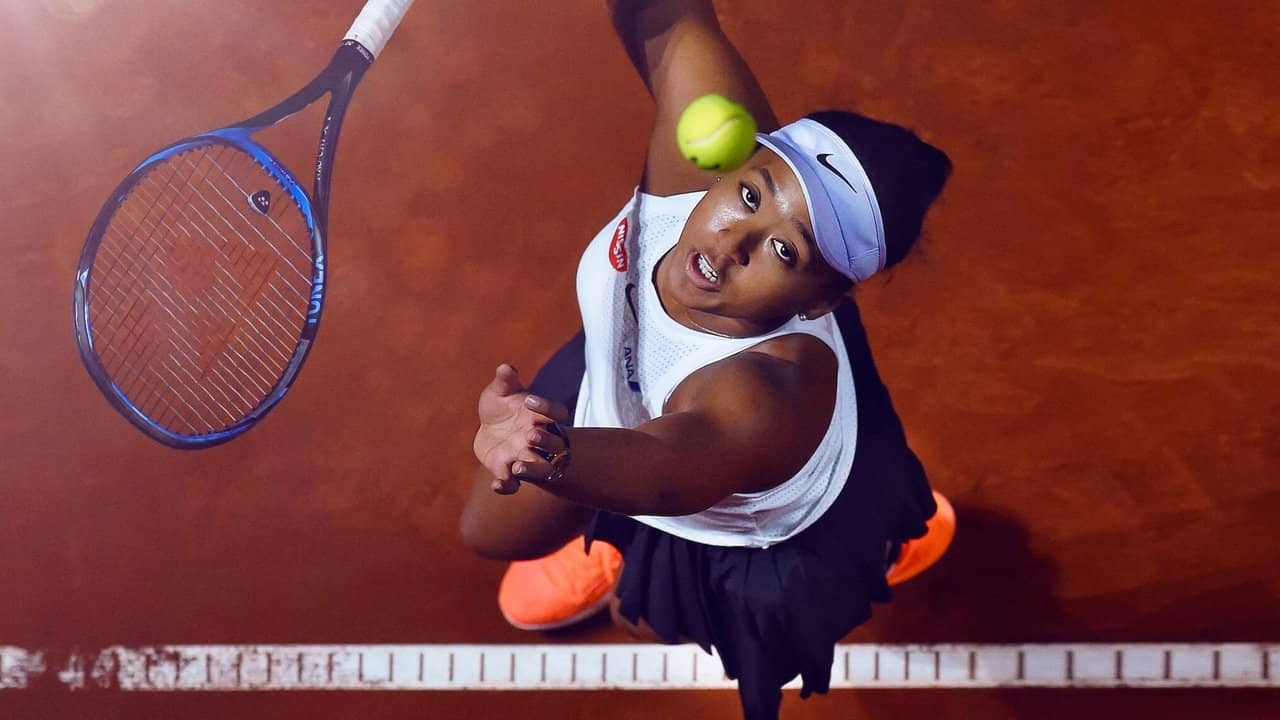 Naomi Osaka backdrop