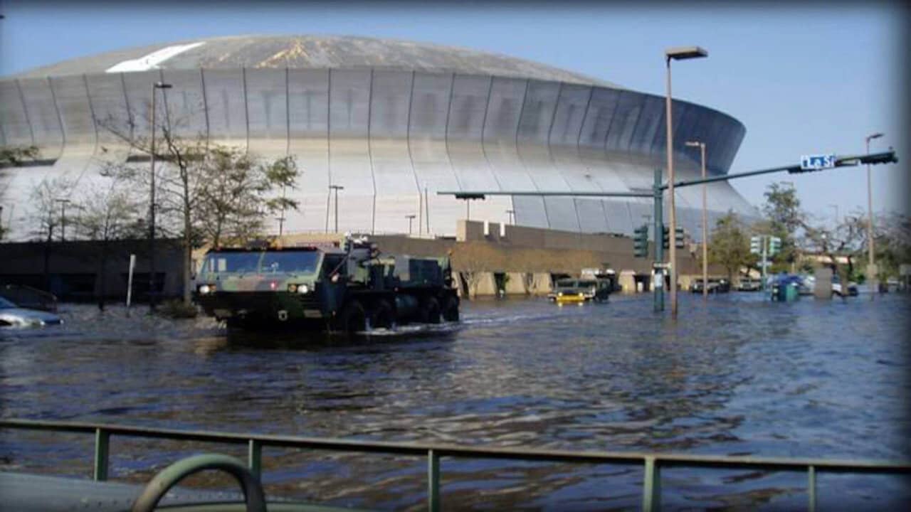 Inside Hurricane Katrina backdrop