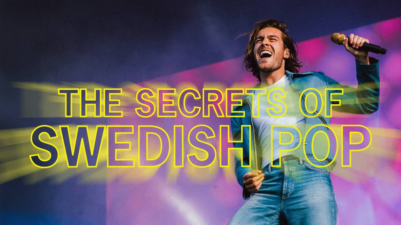 ABBA: 50 Years of Pop backdrop