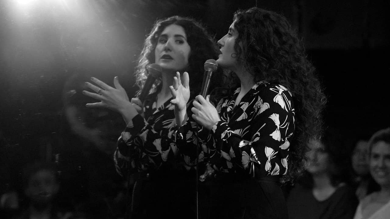 Kate Berlant: Cinnamon in the Wind backdrop