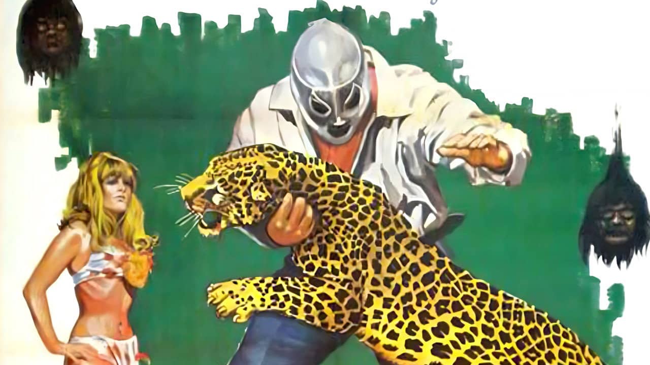 Santo vs. the Head Hunters backdrop