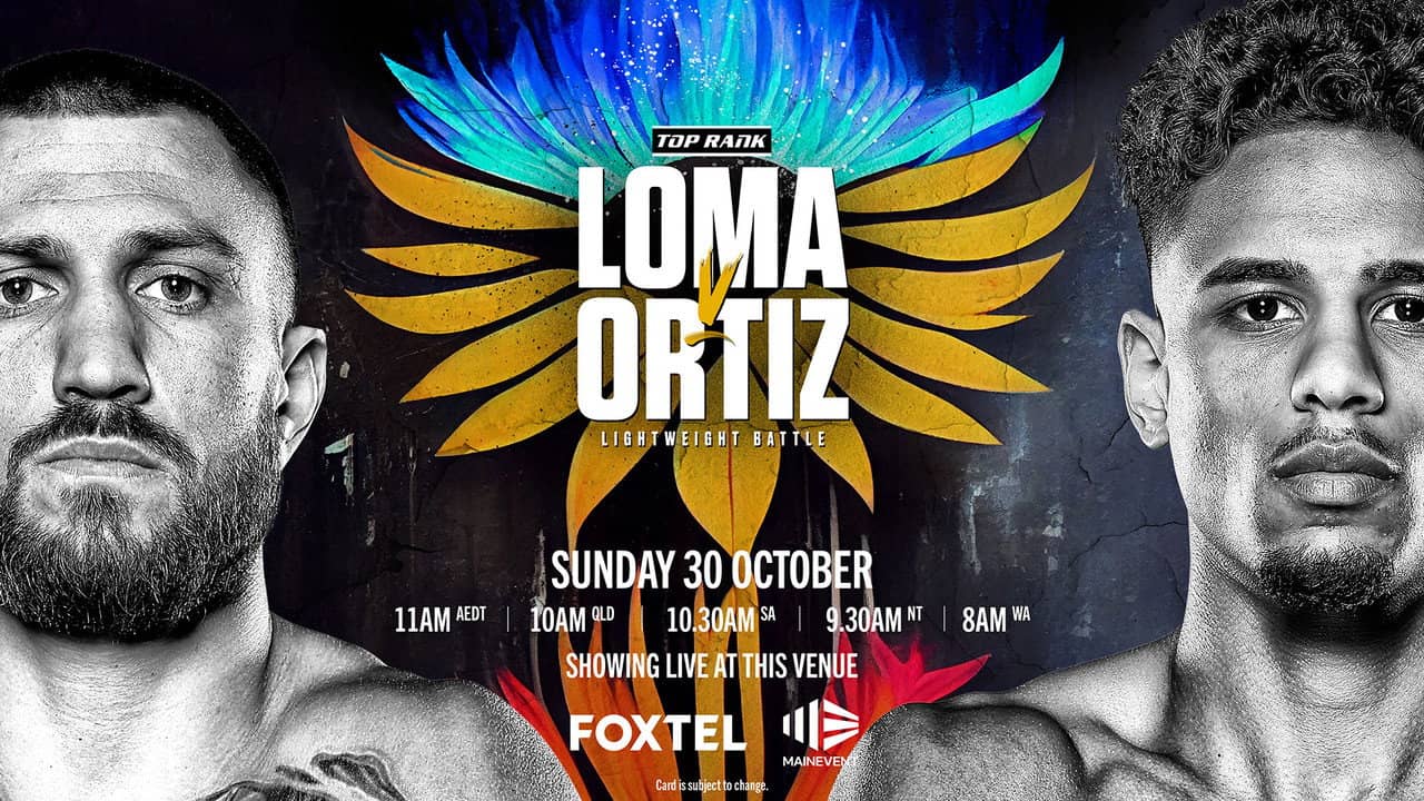 Vasyl Lomachenko vs. Jamaine Ortiz backdrop