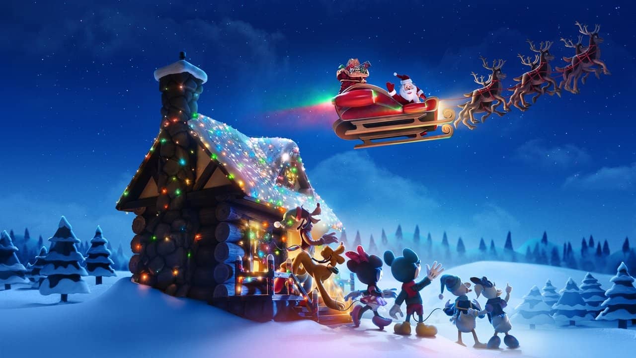 Mickey Saves Christmas backdrop
