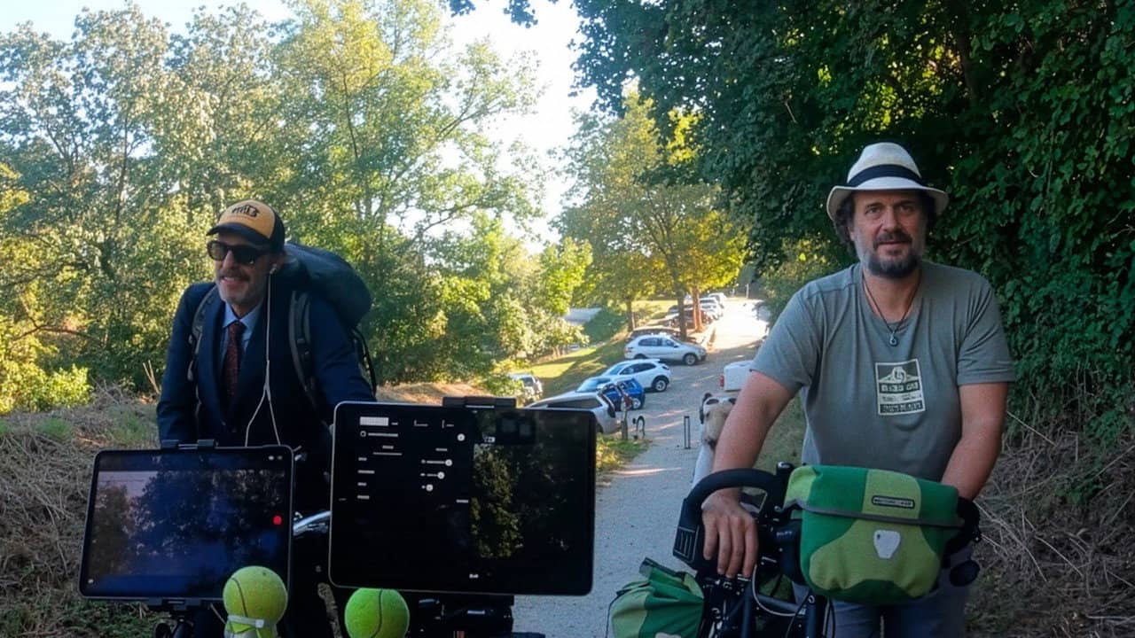 Ensemble à bicyclette backdrop