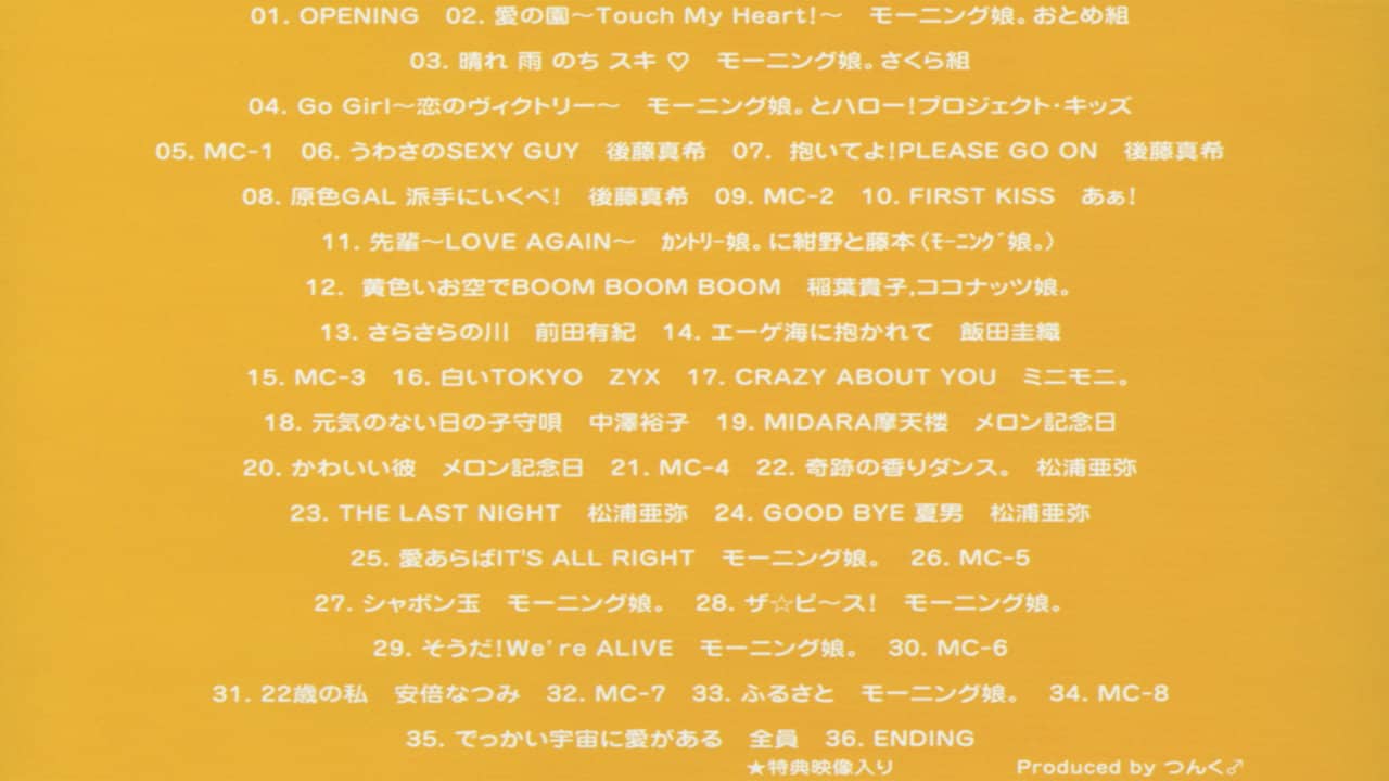 Hello! Project 2004 Winter ~C'MON! Dance World~ backdrop