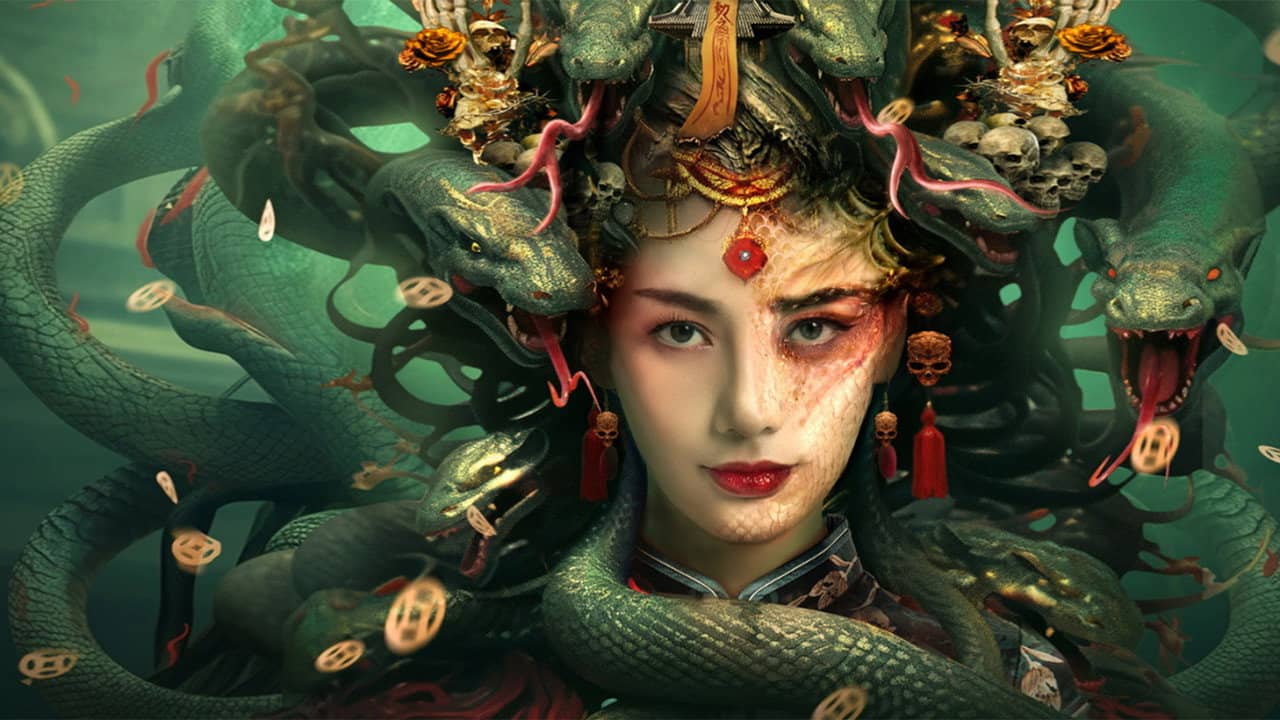 Snake Beauty backdrop