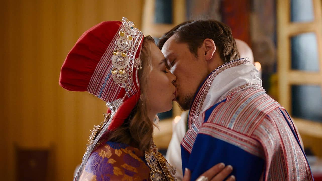 A Sámi Wedding backdrop