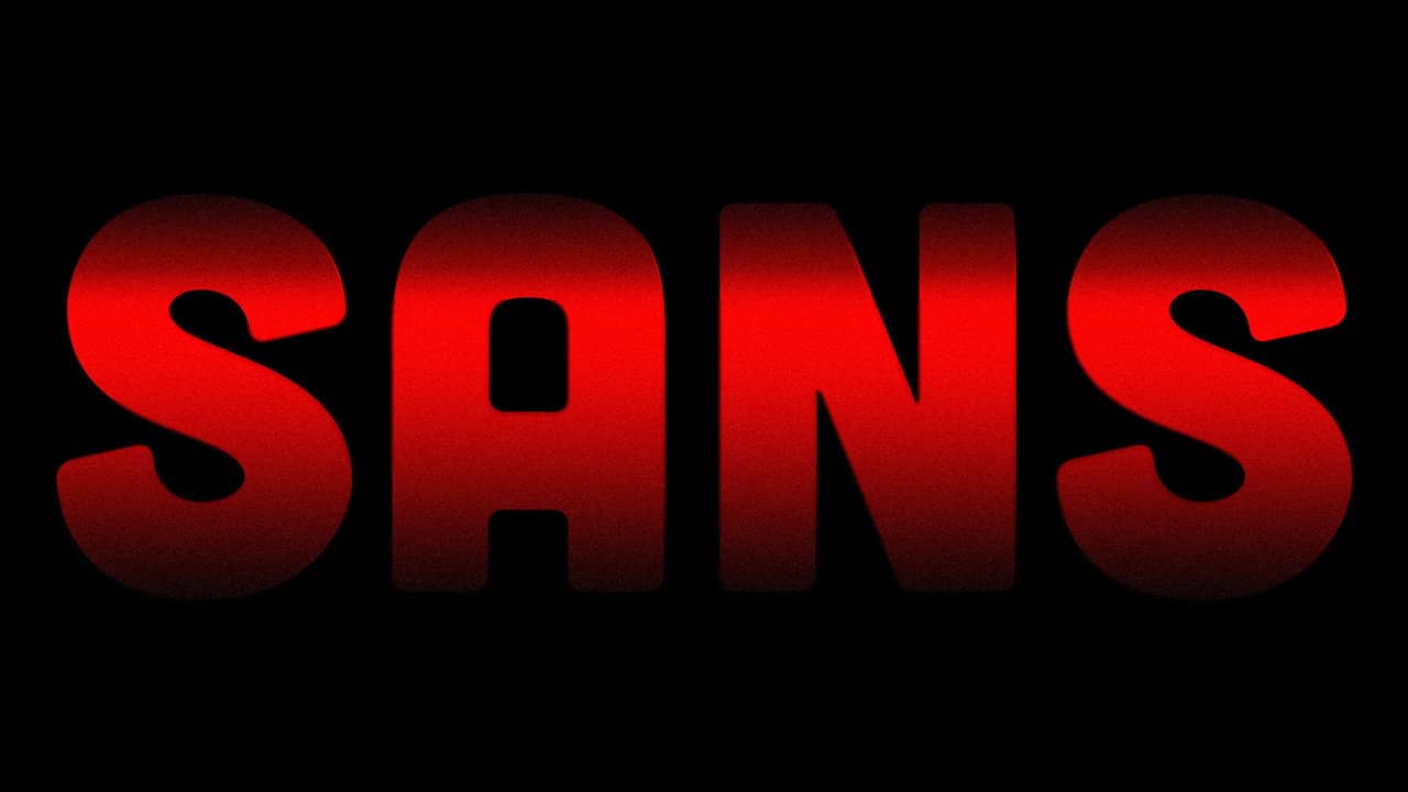 SANS backdrop