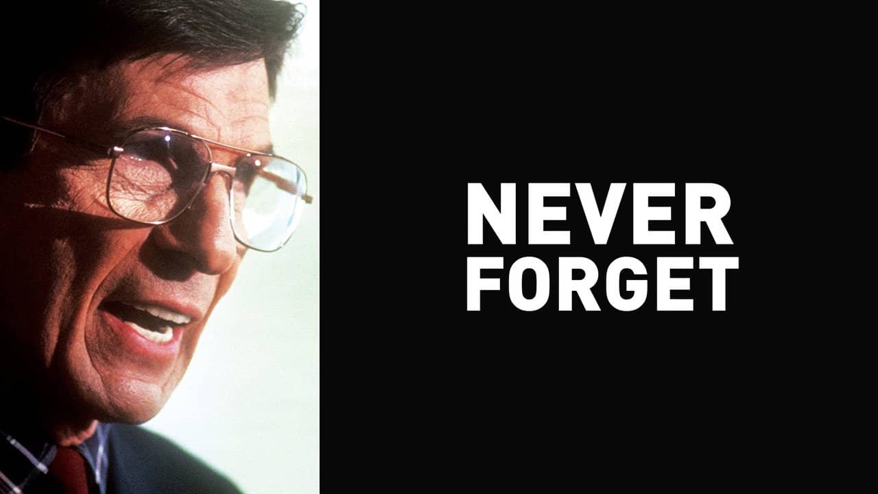 Never Forget backdrop