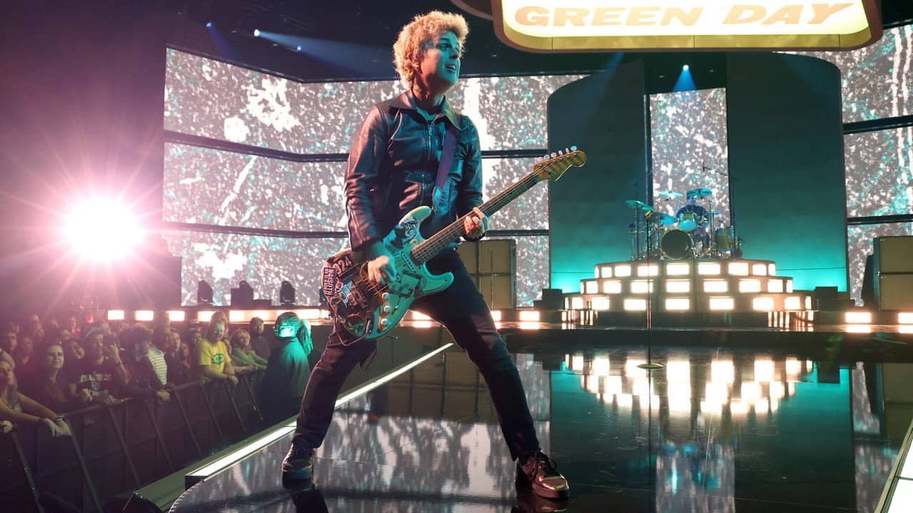 Amazon Music Live with Green Day backdrop